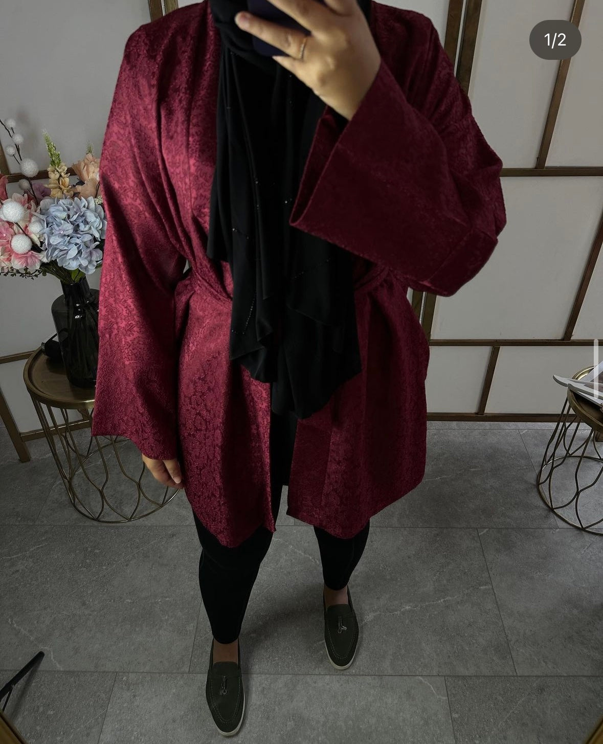 Aestas midi bordeauxrood