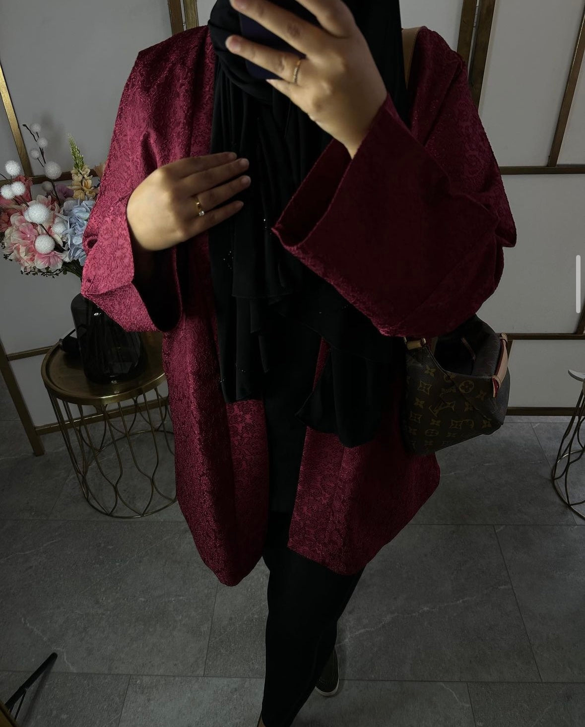 Aestas midi bordeauxrood