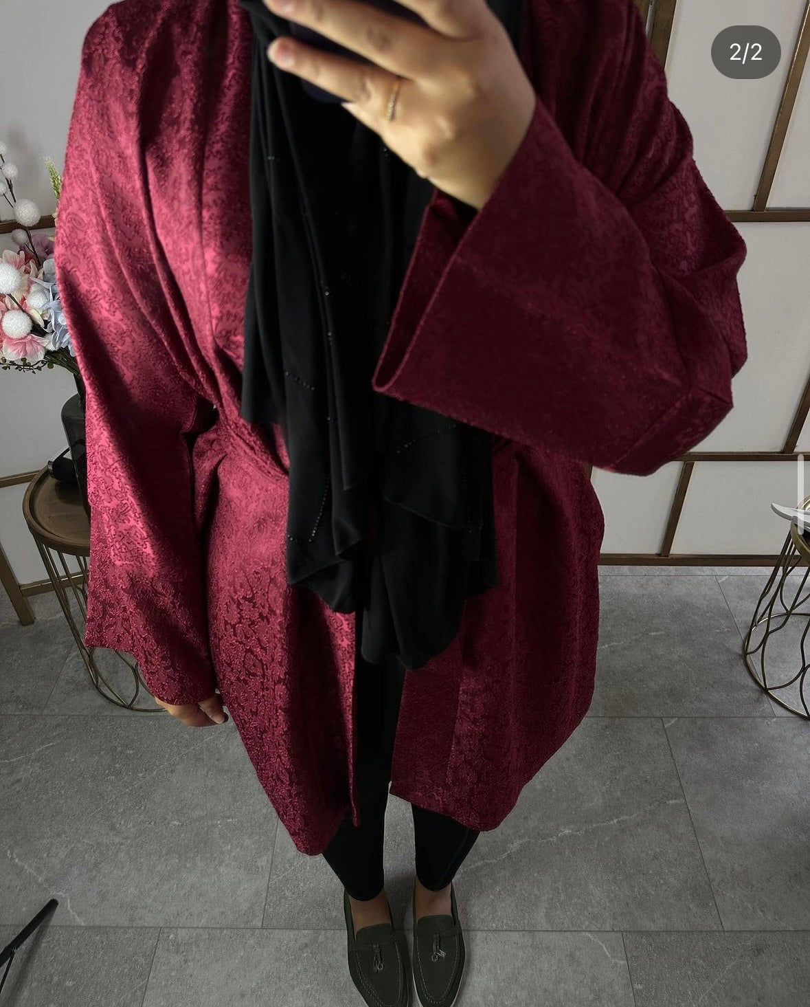 Aestas midi bordeauxrood